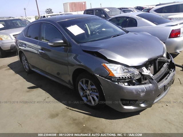 3N1AB7AP8FY255290 - 2015 NISSAN SENTRA S/SV/SR/SL GRAY photo 1