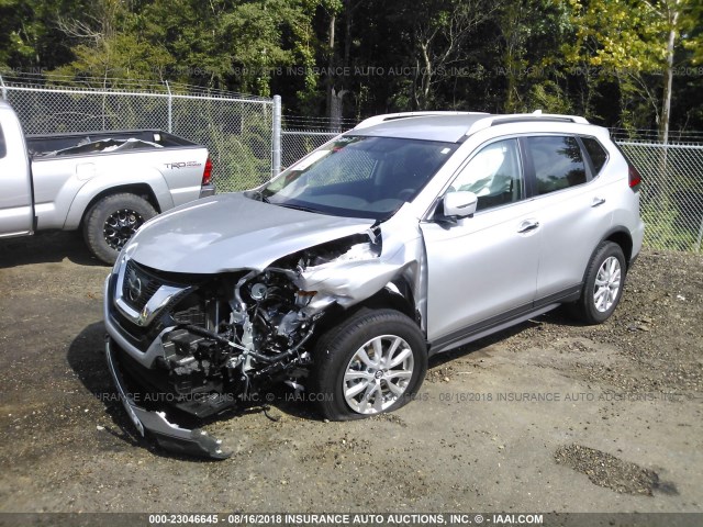 KNMAT2MTXHP604346 - 2017 NISSAN ROGUE S/SV SILVER photo 2