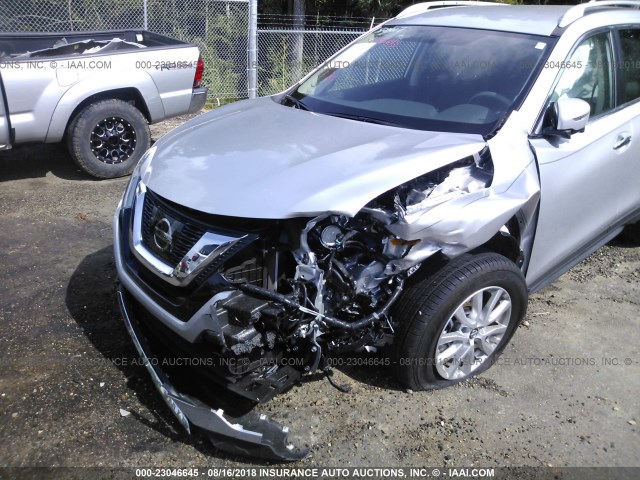 KNMAT2MTXHP604346 - 2017 NISSAN ROGUE S/SV SILVER photo 6