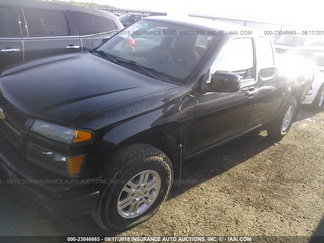 1GCJTCFE8C8118383 - 2012 CHEVROLET COLORADO LT BLACK photo 2