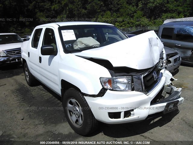 5FPYK16219B108306 - 2009 HONDA RIDGELINE RT WHITE photo 1