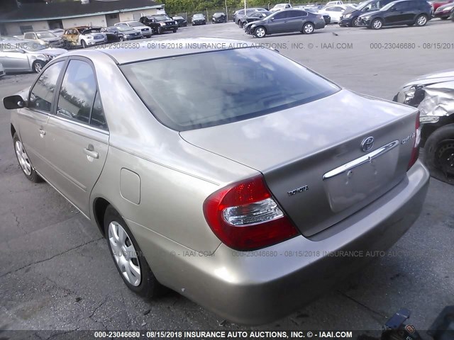 4T1BE32K03U779600 - 2003 TOYOTA CAMRY LE/XLE/SE 米色 照片 3