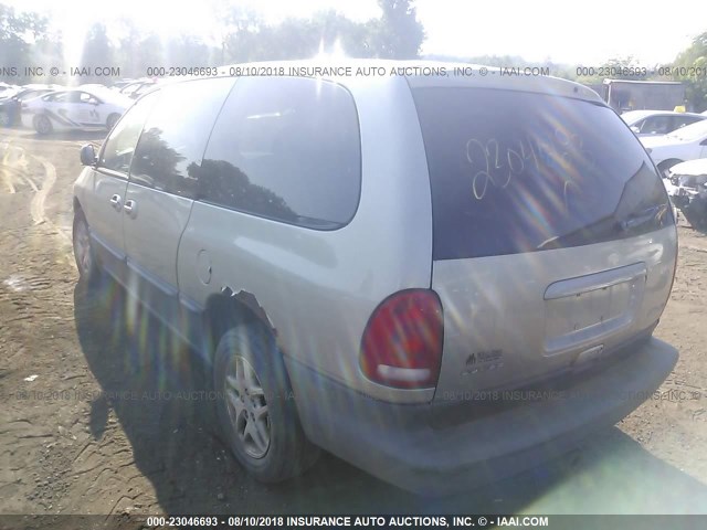 1B4GP54L8YB616912 - 2000 DODGE GRAND CARAVAN LE SILVER photo 3