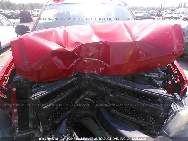 1GCEC14C27Z534520 - 2007 CHEVROLET SILVERADO C1500 RED photo 6