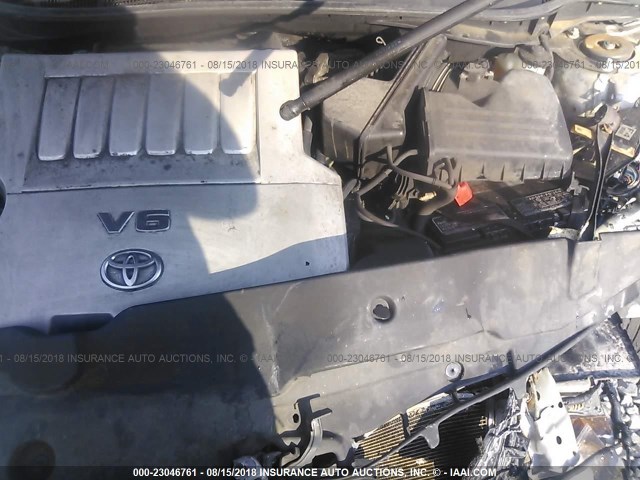 4T1BK46K19U079490 - 2009 TOYOTA CAMRY SE/LE/XLE SILVER photo 10