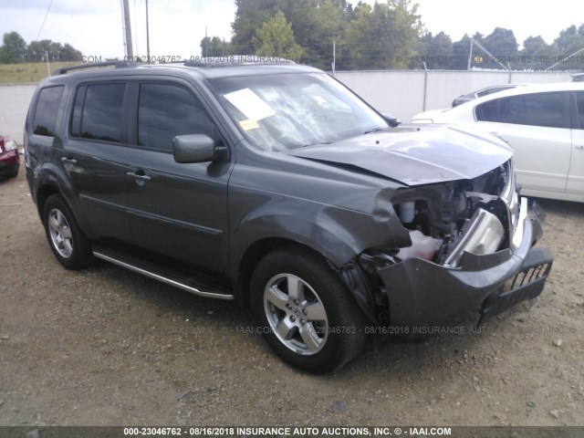 5FNYF3H78BB026385 - 2011 HONDA PILOT EXLN GRAY photo 1