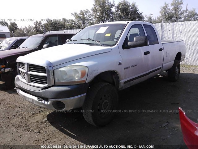 3D7KS28C16G103175 - 2006 DODGE RAM 2500 ST/SLT/LARAMIE WHITE photo 2