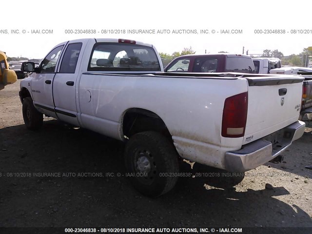 3D7KS28C16G103175 - 2006 DODGE RAM 2500 ST/SLT/LARAMIE WHITE photo 3