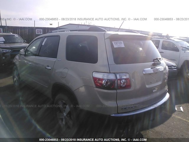 1GKLVNED7AJ223515 - 2010 GMC ACADIA SLT-2 GOLD photo 3