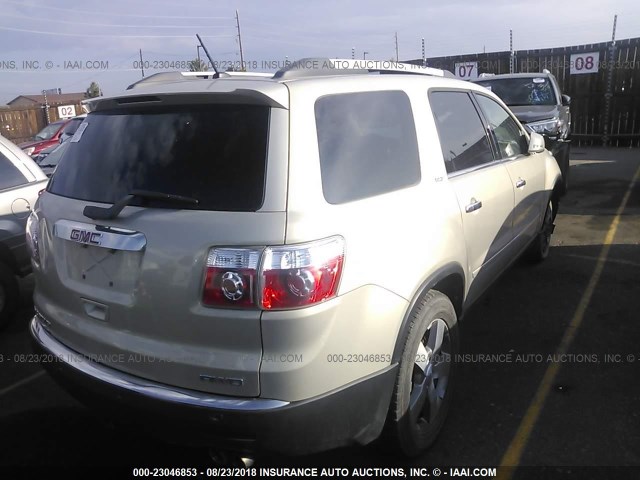 1GKLVNED7AJ223515 - 2010 GMC ACADIA SLT-2 GOLD photo 4