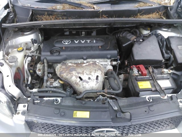 JTLKE50E781015558 - 2008 TOYOTA SCION XB Gümüş foto 10