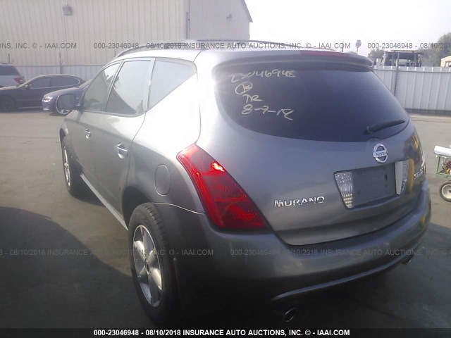 JN8AZ08W95W422604 - 2005 NISSAN MURANO SL/SE/S BLUE photo 3