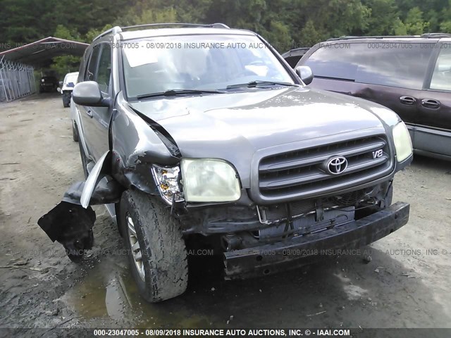 5TDZT34A13S202365 - 2003 TOYOTA SEQUOIA SR5 GRAY photo 6