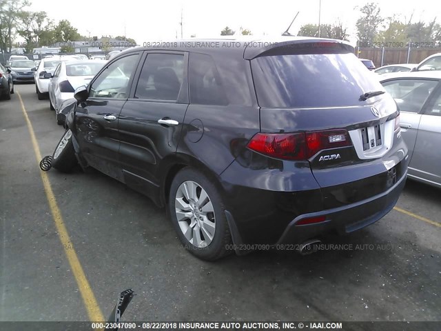 5J8TB1H58AA007899 - 2010 ACURA RDX TECHNOLOGY BLACK photo 3