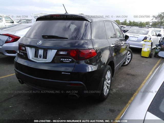 5J8TB1H58AA007899 - 2010 ACURA RDX TECHNOLOGY BLACK photo 4