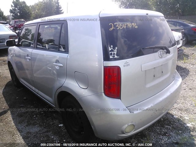JTLKE50E181012994 - 2008 TOYOTA SCION XB Gümüş foto 3