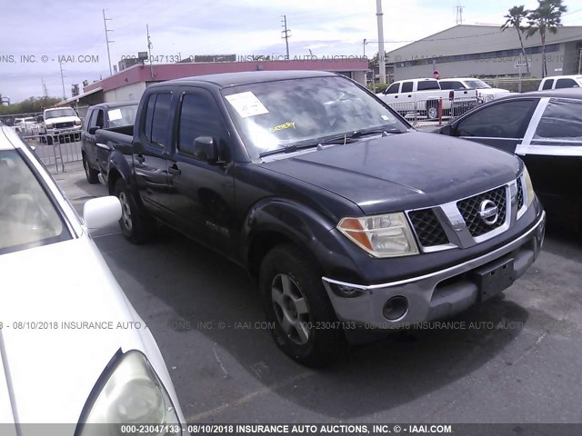 1N6AD07W65C443694 - 2005 NISSAN FRONTIER CREW CAB LE/SE/OFF ROAD BLACK photo 1