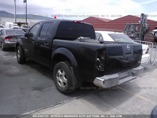 1N6AD07W65C443694 - 2005 NISSAN FRONTIER CREW CAB LE/SE/OFF ROAD BLACK photo 3