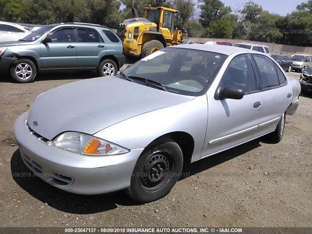 1G1JC524427400459 - 2002 CHEVROLET CAVALIER CNG SILVER photo 2