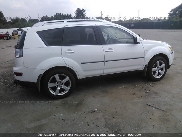 JA4MT41X97Z009095 - 2007 MITSUBISHI OUTLANDER XLS WHITE photo 4