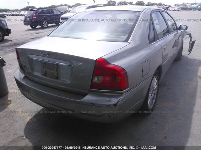 YV1TS592161446275 - 2006 VOLVO S80 2.5T GREEN photo 4