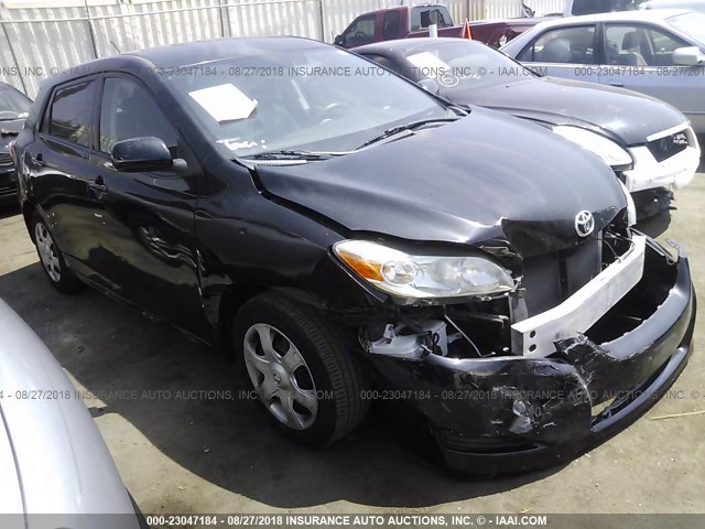 2T1KU40EX9C161944 - 2009 TOYOTA COROLLA MATRIX  BLACK photo 1