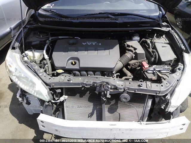 2T1KU40EX9C161944 - 2009 TOYOTA COROLLA MATRIX  BLACK photo 10