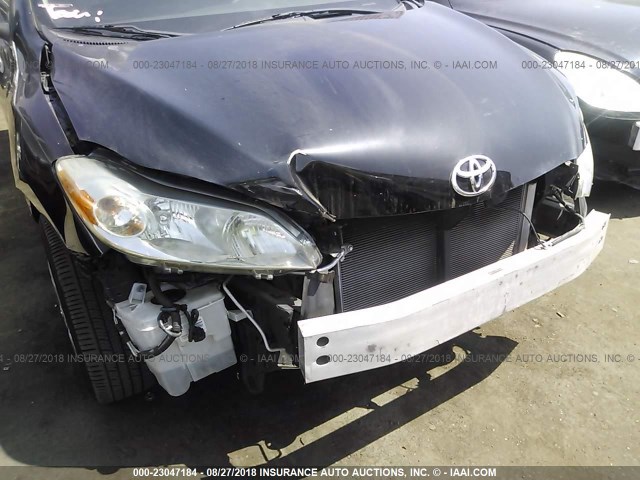 2T1KU40EX9C161944 - 2009 TOYOTA COROLLA MATRIX  BLACK photo 6