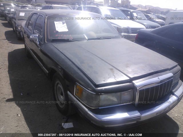 1LNLM81F3LY722342 - 1990 LINCOLN TOWN CAR BLACK photo 1