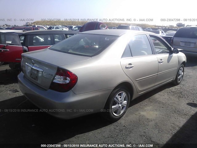 4T1BE32K04U890729 - 2004 TOYOTA CAMRY LE/XLE/SE Qızıl foto 4
