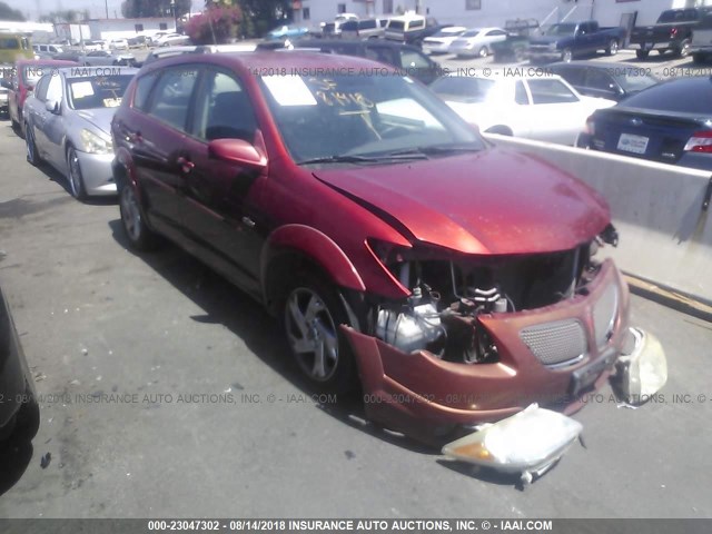 5Y2SL63855Z458012 - 2005 PONTIAC VIBE RED photo 1