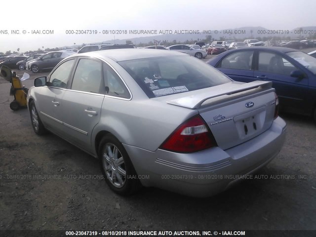 1FAHP25166G103814 - 2006 FORD FIVE HUNDRED LIMITED SILVER photo 3