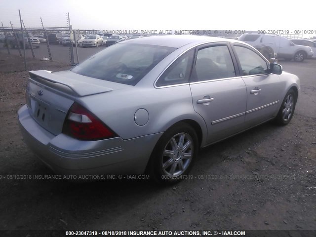 1FAHP25166G103814 - 2006 FORD FIVE HUNDRED LIMITED SILVER photo 4