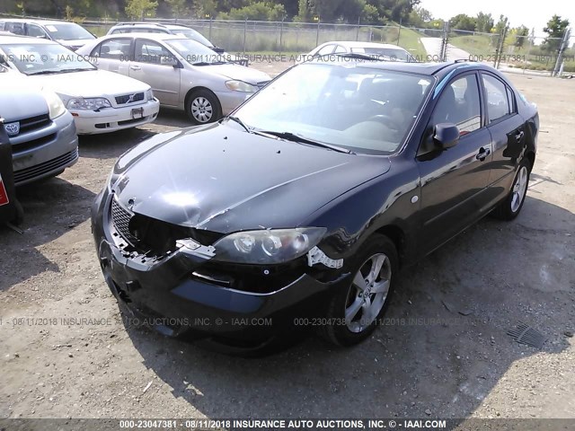 JM1BK32F461525832 - 2006 MAZDA 3 I BLACK photo 2