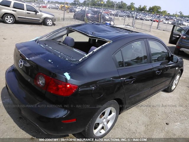 JM1BK32F461525832 - 2006 MAZDA 3 I BLACK photo 4