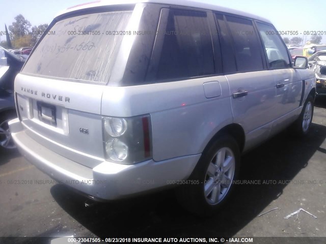 SALME11443A119509 - 2003 LAND ROVER RANGE ROVER HSE SILVER photo 4