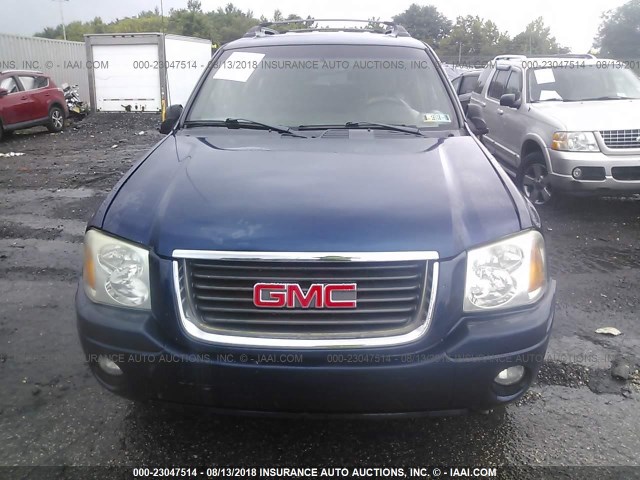 1GKET16S546205137 - 2004 GMC ENVOY XL BLUE photo 6