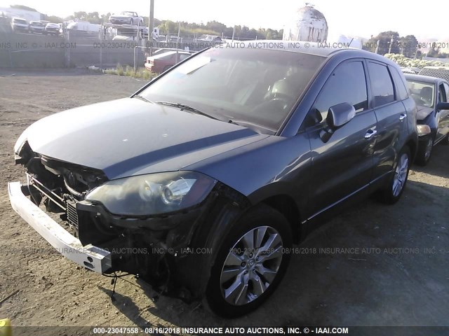 5J8TB2H56BA005527 - 2011 ACURA RDX TECHNOLOGY GRAY photo 2