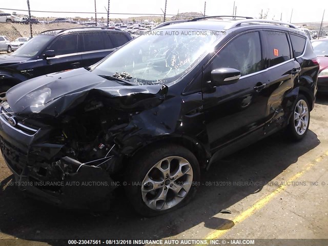 1FMCU0JX2FUC35347 - 2015 FORD ESCAPE TITANIUM BLACK photo 6