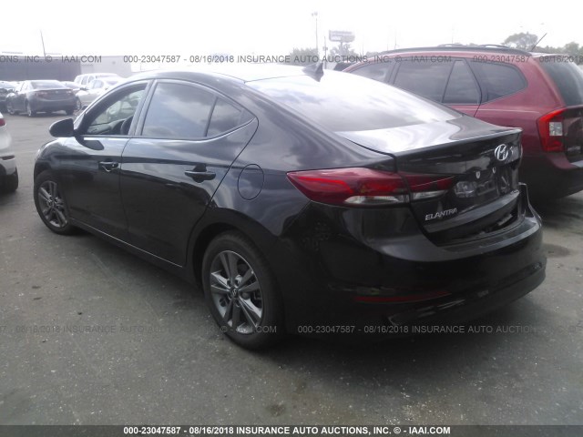 5NPD84LF3JH239936 - 2018 HYUNDAI ELANTRA SEL/VALUE/LIMITED BLACK photo 3