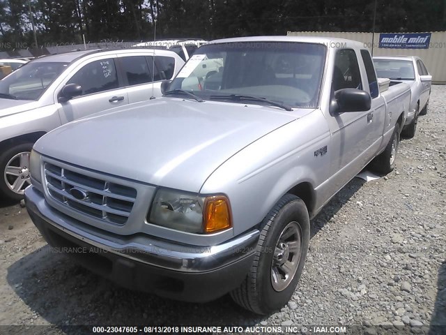 1FTYR14VX1PB19168 - 2001 FORD RANGER SUPER CAB SILVER photo 2