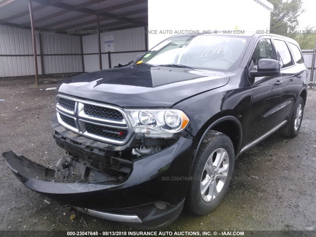 1C4RDHAG7DC682997 - 2013 DODGE DURANGO SXT BLACK photo 2