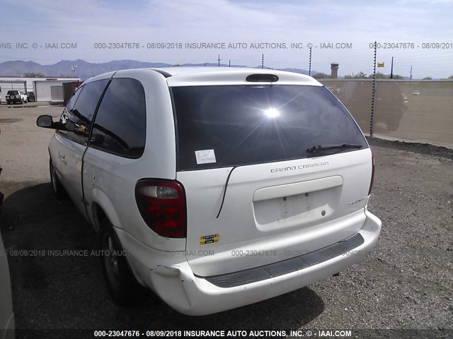 2B4GP44351R341484 - 2001 DODGE GRAND CARAVAN SPORT WHITE photo 3