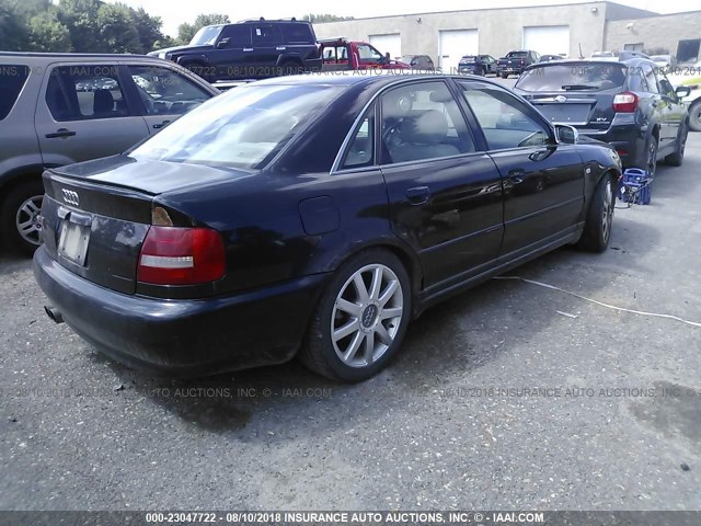 WAUDD68D5YA110111 - 2000 AUDI S4 2.7 QUATTRO BLACK photo 4