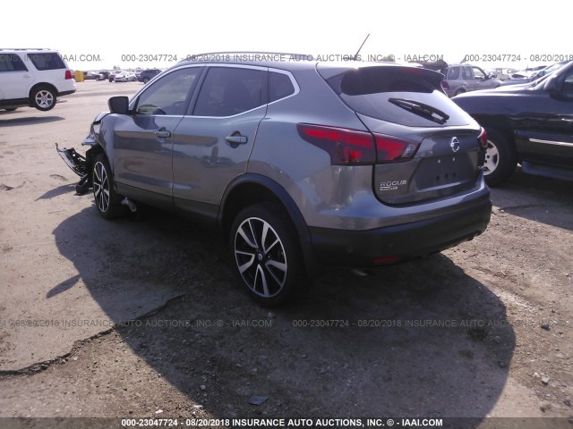 JN1BJ1CR2HW136387 - 2017 NISSAN ROGUE SPORT S/SV/SL GRAY photo 3