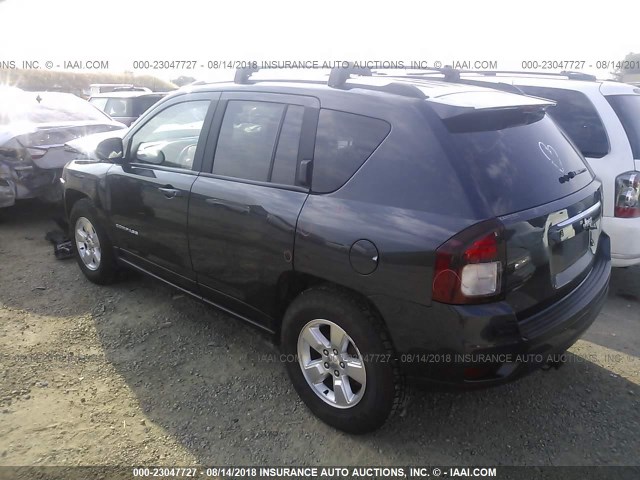 1C4NJCBA3ED844625 - 2014 JEEP COMPASS SPORT GRAY photo 3