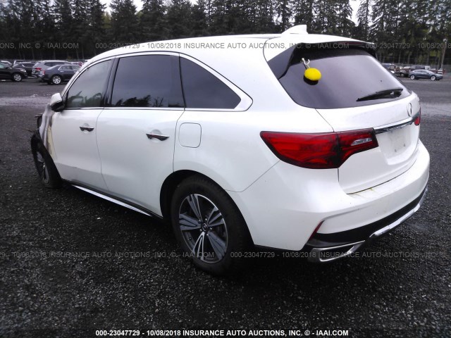 5FRYD4H35HB026697 - 2017 ACURA MDX WHITE photo 3