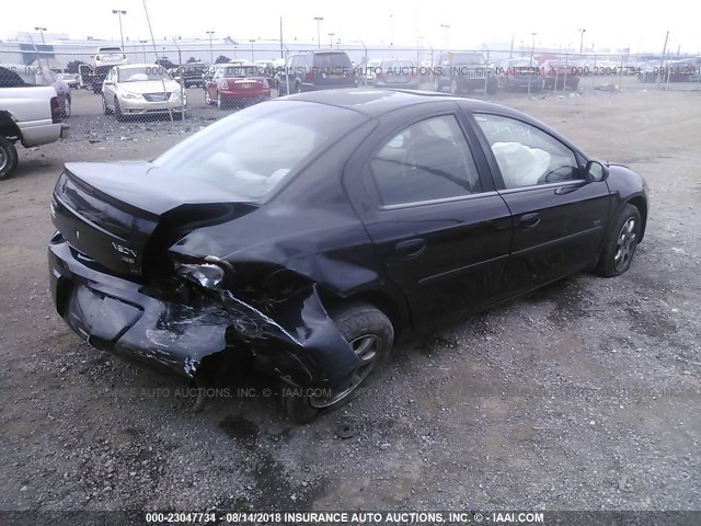 1B3ES56C45D133411 - 2005 DODGE NEON SXT BLACK photo 4