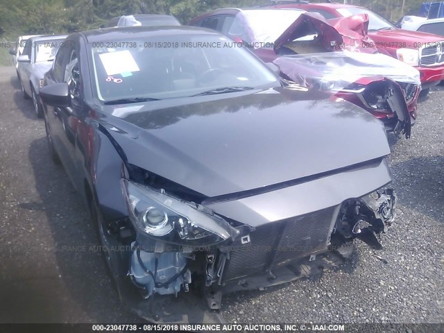 JM1BM1M74E1204361 - 2014 MAZDA 3 GRAND TOURING GRAY photo 1