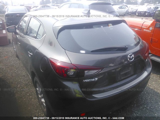 JM1BM1M74E1204361 - 2014 MAZDA 3 GRAND TOURING GRAY photo 3